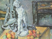 Stilleben mit Statuette nach C�zanne